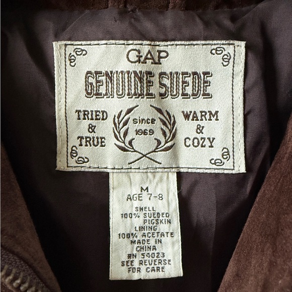 Vintage GAP Brown Suede Jacket - Picture 5 of 12